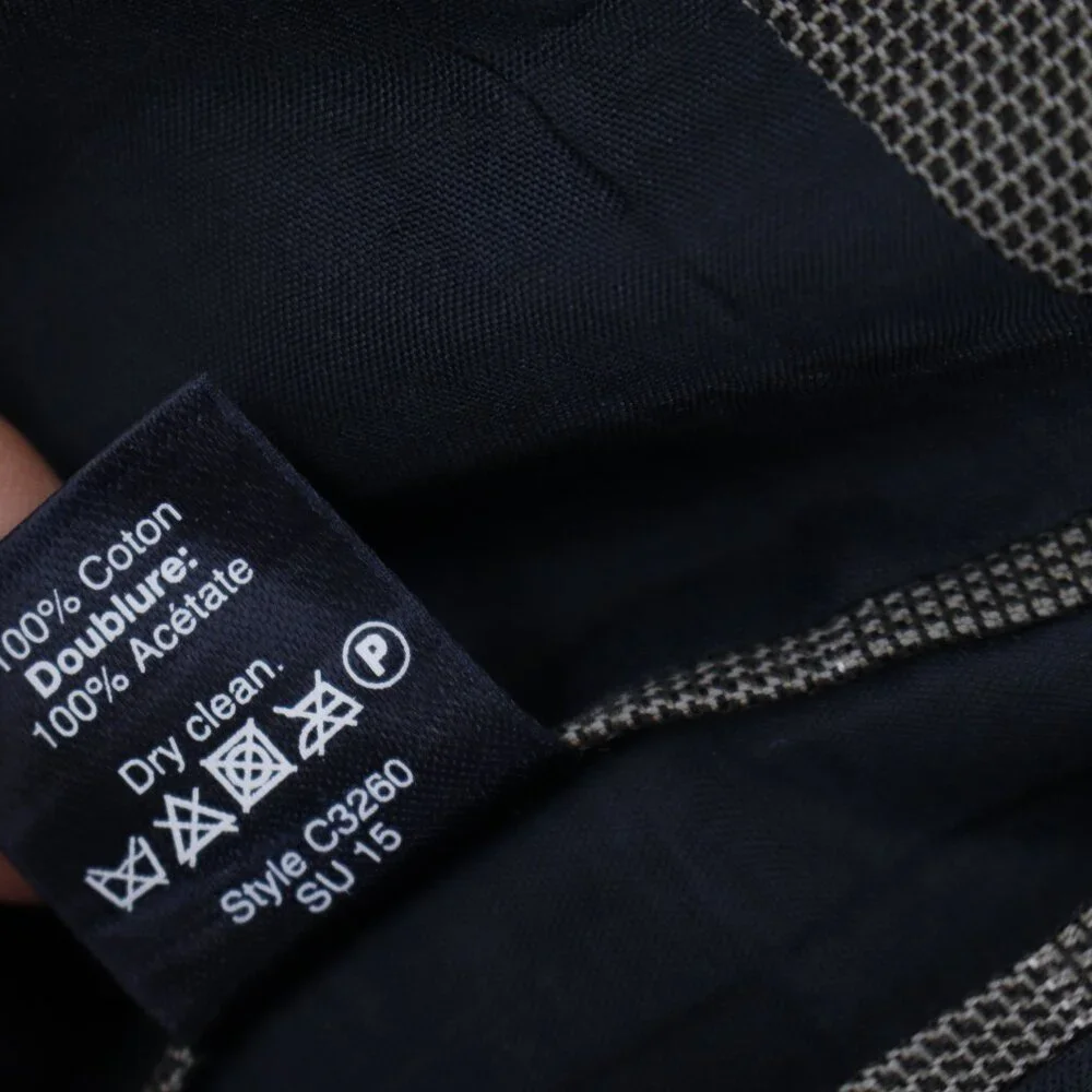 J Crew Sport Coat Mens 42R Thompson Cotton Windowpane Plaid‎ Single Breasted